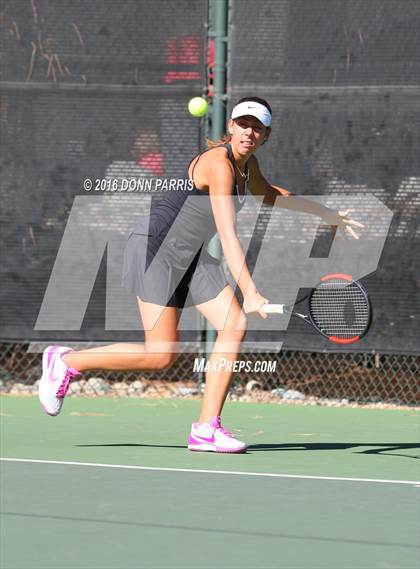 Thumbnail 1 in Harvard-Westlake vs. Clovis North (CIF SoCal Regional Team Tennis Championships) photogallery.