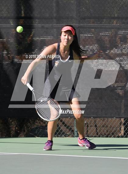 Thumbnail 2 in Harvard-Westlake vs. Clovis North (CIF SoCal Regional Team Tennis Championships) photogallery.