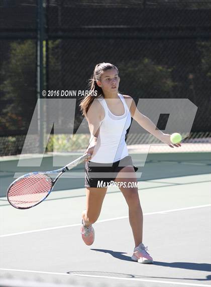 Thumbnail 1 in Harvard-Westlake vs. Clovis North (CIF SoCal Regional Team Tennis Championships) photogallery.