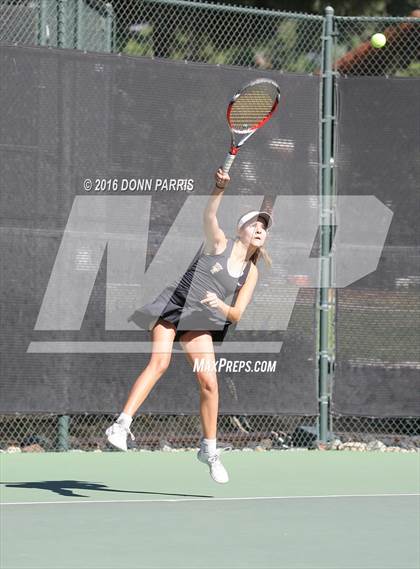 Thumbnail 3 in Harvard-Westlake vs. Clovis North (CIF SoCal Regional Team Tennis Championships) photogallery.