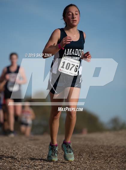 Thumbnail 3 in CIF Sac-Joaquin Section Cross Country Championships (D4&5 Girls) photogallery.