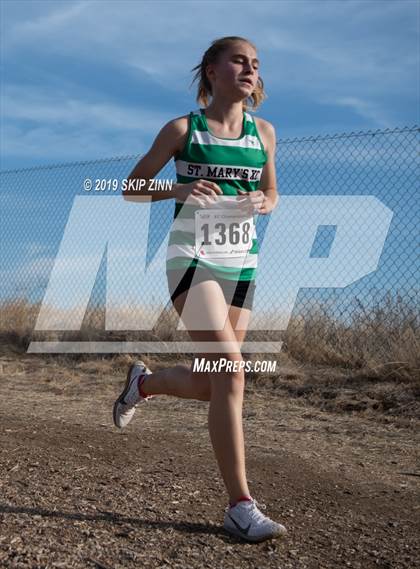 Thumbnail 1 in CIF Sac-Joaquin Section Cross Country Championships (D4&5 Girls) photogallery.