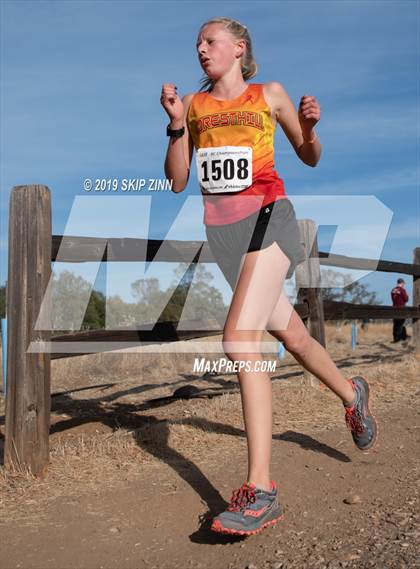 Thumbnail 2 in CIF Sac-Joaquin Section Cross Country Championships (D4&5 Girls) photogallery.