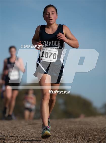 Thumbnail 2 in CIF Sac-Joaquin Section Cross Country Championships (D4&5 Girls) photogallery.