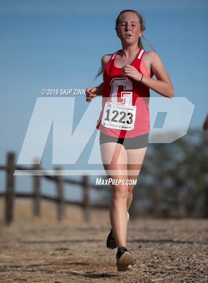 Thumbnail 3 in CIF Sac-Joaquin Section Cross Country Championships (D4&5 Girls) photogallery.