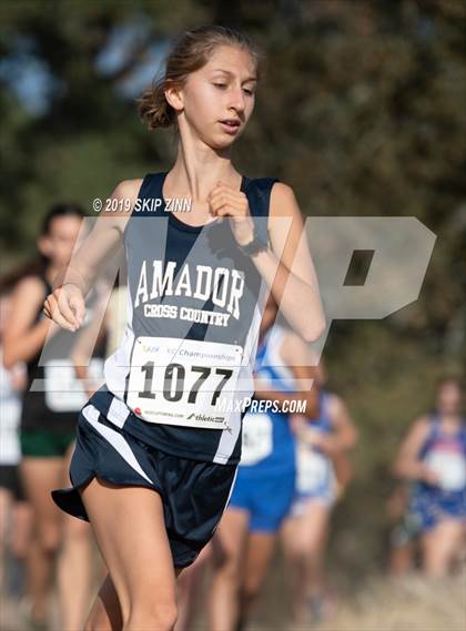 Thumbnail 2 in CIF Sac-Joaquin Section Cross Country Championships (D4&5 Girls) photogallery.