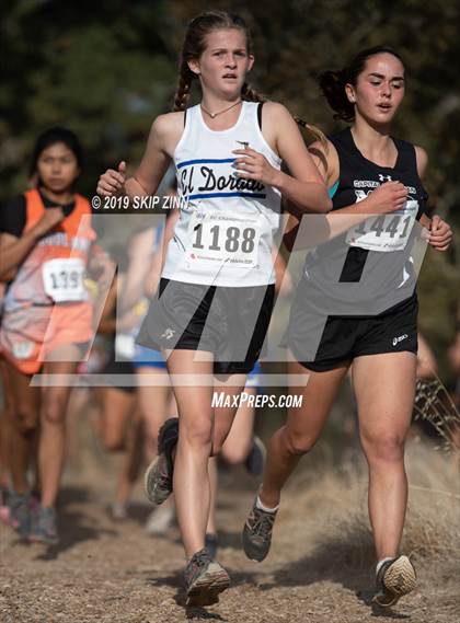 Thumbnail 3 in CIF Sac-Joaquin Section Cross Country Championships (D4&5 Girls) photogallery.