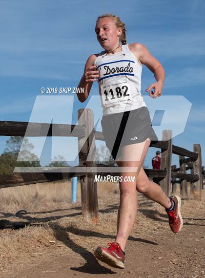 Thumbnail 3 in CIF Sac-Joaquin Section Cross Country Championships (D4&5 Girls) photogallery.