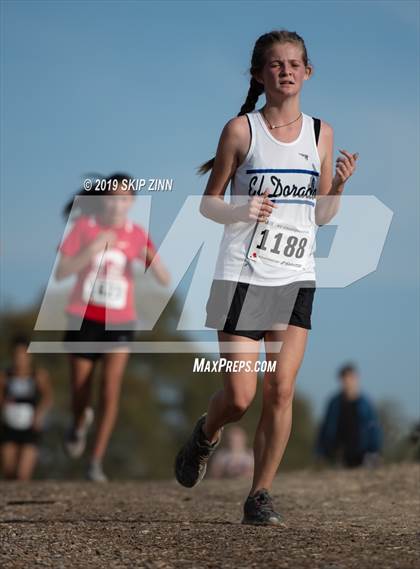Thumbnail 1 in CIF Sac-Joaquin Section Cross Country Championships (D4&5 Girls) photogallery.