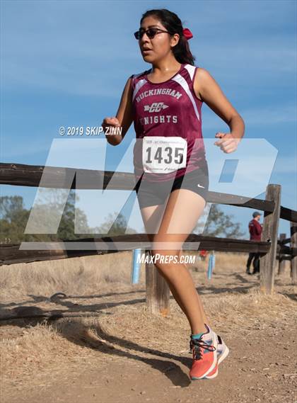 Thumbnail 3 in CIF Sac-Joaquin Section Cross Country Championships (D4&5 Girls) photogallery.