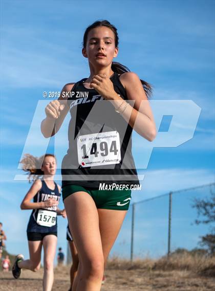 Thumbnail 2 in CIF Sac-Joaquin Section Cross Country Championships (D4&5 Girls) photogallery.