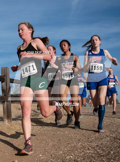 Thumbnail 2 in CIF Sac-Joaquin Section Cross Country Championships (D4&5 Girls) photogallery.