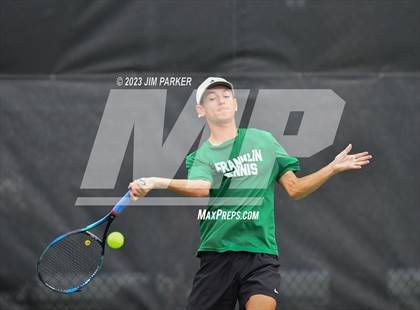 Thumbnail 3 in UIL Team Tennis 4A Semifinal photogallery.