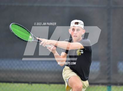 Thumbnail 3 in UIL Team Tennis 4A Semifinal photogallery.