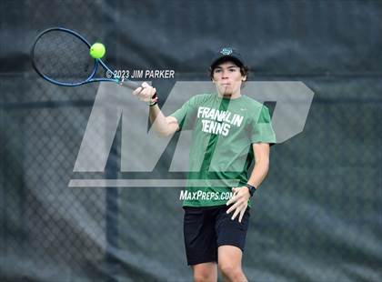 Thumbnail 3 in UIL Team Tennis 4A Semifinal photogallery.