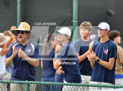 Thumbnail 3 in UIL Team Tennis 4A Semifinal photogallery.