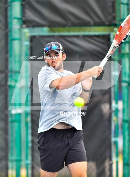 Thumbnail 1 in UIL Team Tennis 4A Semifinal photogallery.