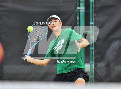 Thumbnail 2 in UIL Team Tennis 4A Semifinal photogallery.