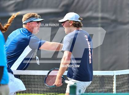 Thumbnail 3 in UIL Team Tennis 4A Semifinal photogallery.