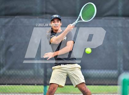 Thumbnail 1 in UIL Team Tennis 4A Semifinal photogallery.