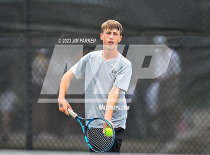 Thumbnail 3 in UIL Team Tennis 4A Semifinal photogallery.