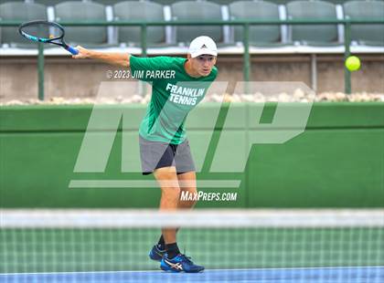Thumbnail 3 in UIL Team Tennis 4A Semifinal photogallery.