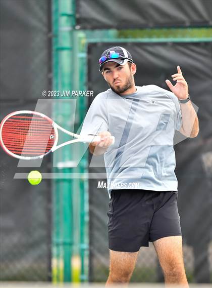 Thumbnail 3 in UIL Team Tennis 4A Semifinal photogallery.