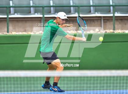 Thumbnail 1 in UIL Team Tennis 4A Semifinal photogallery.