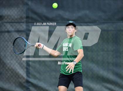 Thumbnail 2 in UIL Team Tennis 4A Semifinal photogallery.