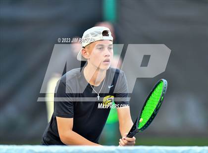 Thumbnail 3 in UIL Team Tennis 4A Semifinal photogallery.