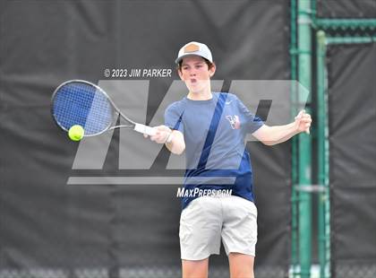 Thumbnail 3 in UIL Team Tennis 4A Semifinal photogallery.