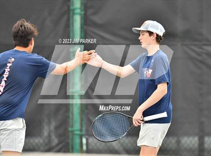 Thumbnail 2 in UIL Team Tennis 4A Semifinal photogallery.