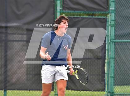 Thumbnail 3 in UIL Team Tennis 4A Semifinal photogallery.