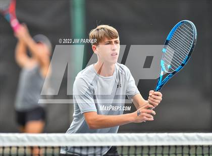 Thumbnail 3 in UIL Team Tennis 4A Semifinal photogallery.