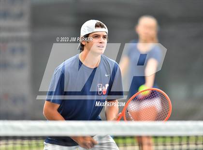 Thumbnail 1 in UIL Team Tennis 4A Semifinal photogallery.