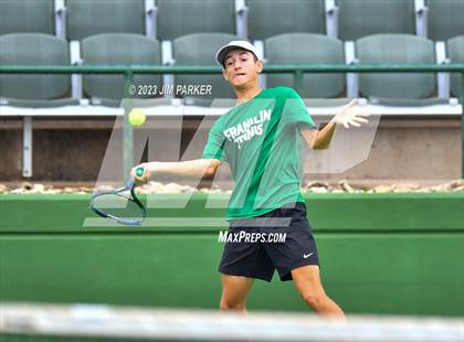 Thumbnail 3 in UIL Team Tennis 4A Semifinal photogallery.