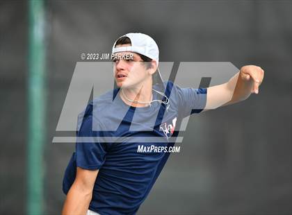 Thumbnail 3 in UIL Team Tennis 4A Semifinal photogallery.