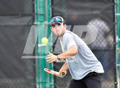 Thumbnail 2 in UIL Team Tennis 4A Semifinal photogallery.