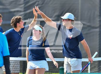 Thumbnail 2 in UIL Team Tennis 4A Semifinal photogallery.
