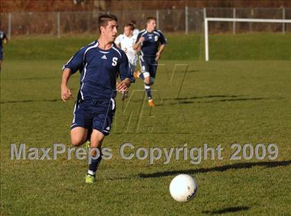 Thumbnail 1 in Staples @ Amity (CIAC Class LL Quarterfinal) photogallery.