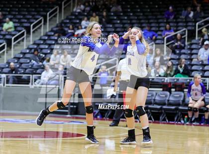 Thumbnail 1 in Beckville vs. Crawford (UIL Volleyball 2A Semifinals) photogallery.