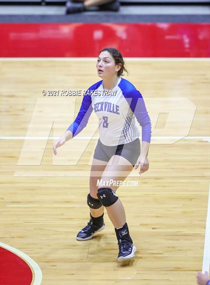 Thumbnail 2 in Beckville vs. Crawford (UIL Volleyball 2A Semifinals) photogallery.