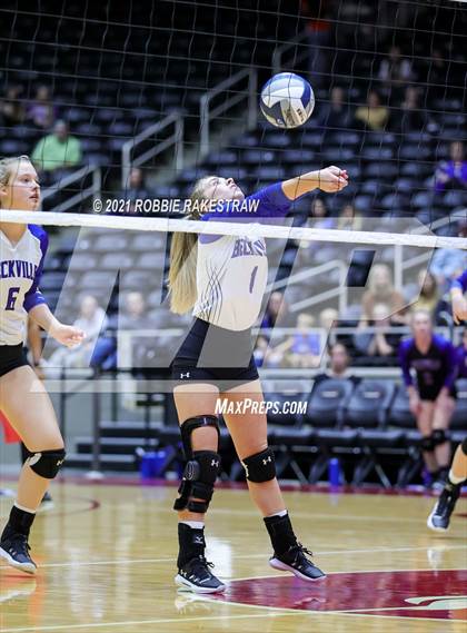 Thumbnail 1 in Beckville vs. Crawford (UIL Volleyball 2A Semifinals) photogallery.