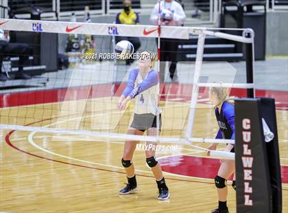 Thumbnail 1 in Beckville vs. Crawford (UIL Volleyball 2A Semifinals) photogallery.