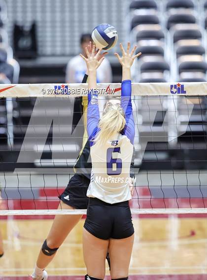 Thumbnail 1 in Beckville vs. Crawford (UIL Volleyball 2A Semifinals) photogallery.
