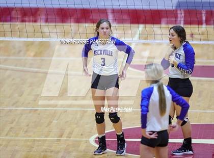 Thumbnail 3 in Beckville vs. Crawford (UIL Volleyball 2A Semifinals) photogallery.