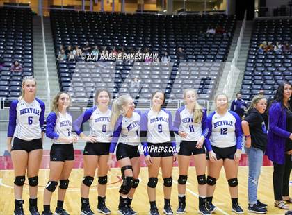 Thumbnail 1 in Beckville vs. Crawford (UIL Volleyball 2A Semifinals) photogallery.