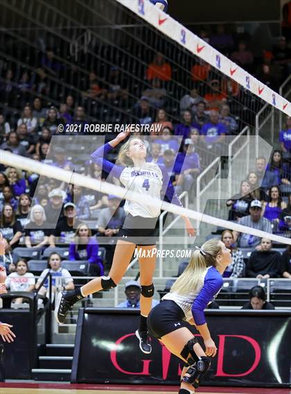 Thumbnail 1 in Beckville vs. Crawford (UIL Volleyball 2A Semifinals) photogallery.