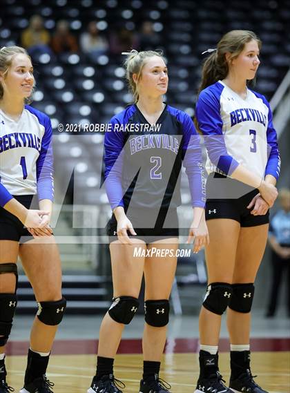 Thumbnail 3 in Beckville vs. Crawford (UIL Volleyball 2A Semifinals) photogallery.