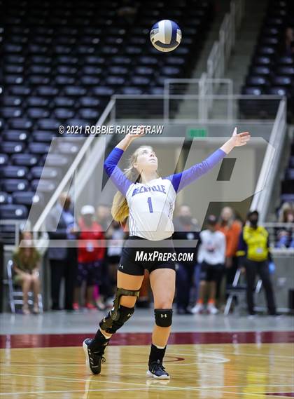 Thumbnail 3 in Beckville vs. Crawford (UIL Volleyball 2A Semifinals) photogallery.